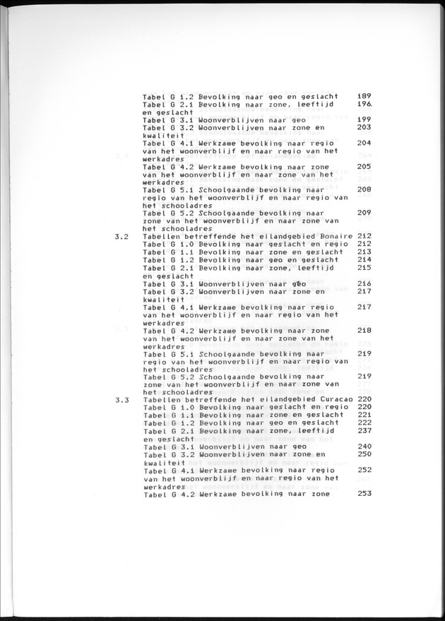 Geografische klassifikatiesystemen, spreiding van de bevolking en het woningsbestand - Inhoudsopgave