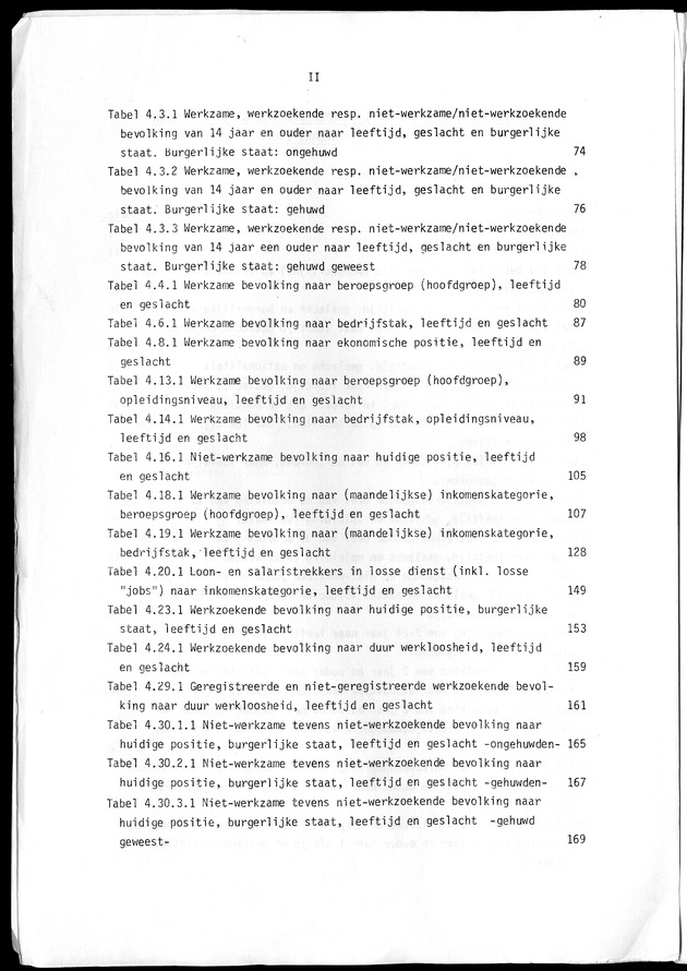 Geselecteerde tabellen - Page II