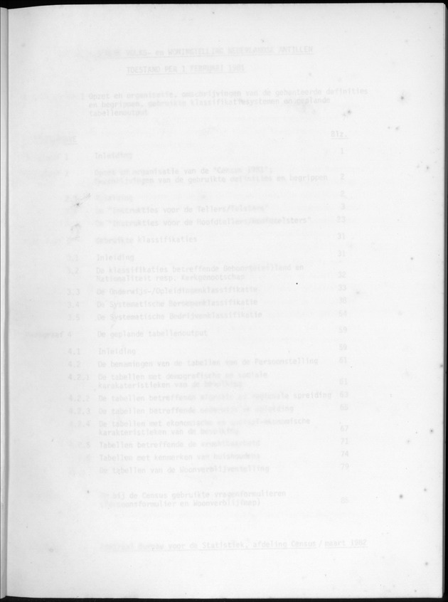 Opzet en organizatie, omschrijvingen van de gehanteerde definities en begrippen, gebruikte klassifikatiesystemen en geplande tabellenoutput - Blank Page