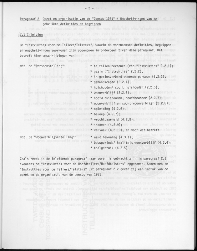 Opzet en organizatie, omschrijvingen van de gehanteerde definities en begrippen, gebruikte klassifikatiesystemen en geplande tabellenoutput - Page 2