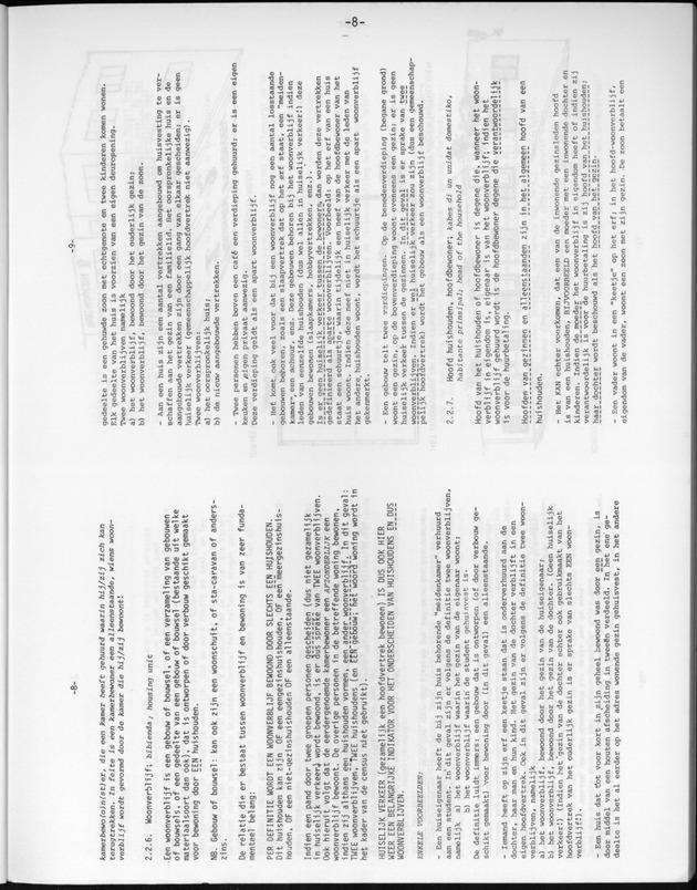 Opzet en organizatie, omschrijvingen van de gehanteerde definities en begrippen, gebruikte klassifikatiesystemen en geplande tabellenoutput - Page 8