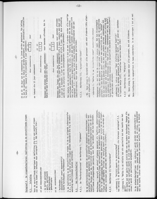 Opzet en organizatie, omschrijvingen van de gehanteerde definities en begrippen, gebruikte klassifikatiesystemen en geplande tabellenoutput - Page 12