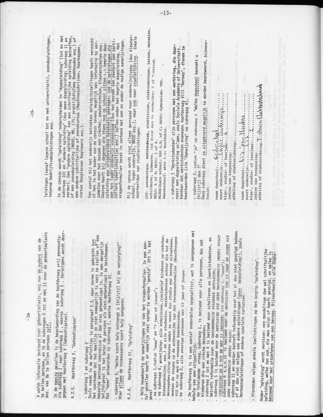 Opzet en organizatie, omschrijvingen van de gehanteerde definities en begrippen, gebruikte klassifikatiesystemen en geplande tabellenoutput - Page 13