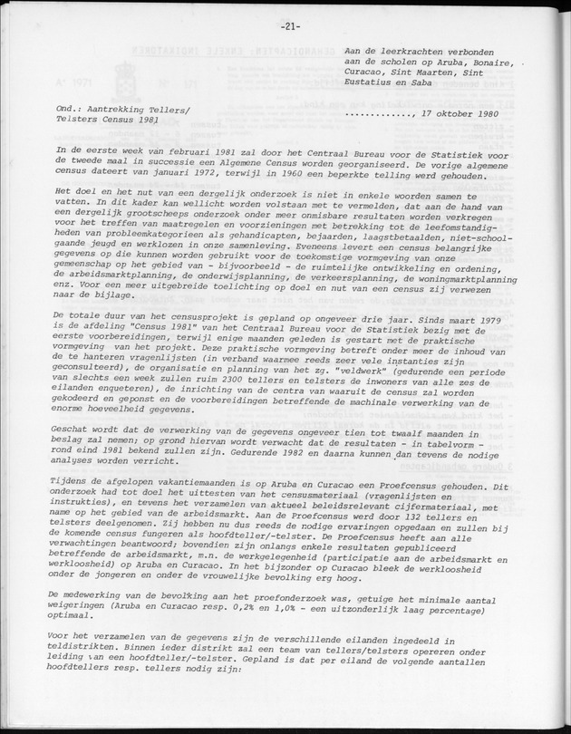 Opzet en organizatie, omschrijvingen van de gehanteerde definities en begrippen, gebruikte klassifikatiesystemen en geplande tabellenoutput - Page 21