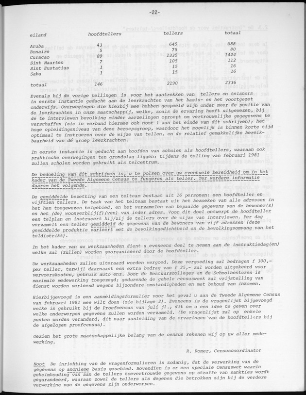 Opzet en organizatie, omschrijvingen van de gehanteerde definities en begrippen, gebruikte klassifikatiesystemen en geplande tabellenoutput - Page 22