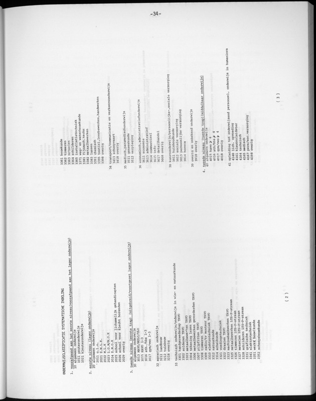 Opzet en organizatie, omschrijvingen van de gehanteerde definities en begrippen, gebruikte klassifikatiesystemen en geplande tabellenoutput - Page 34