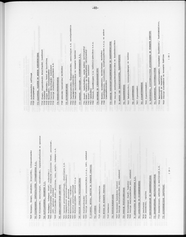 Opzet en organizatie, omschrijvingen van de gehanteerde definities en begrippen, gebruikte klassifikatiesystemen en geplande tabellenoutput - Page 48