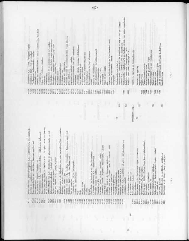 Opzet en organizatie, omschrijvingen van de gehanteerde definities en begrippen, gebruikte klassifikatiesystemen en geplande tabellenoutput - Page 57