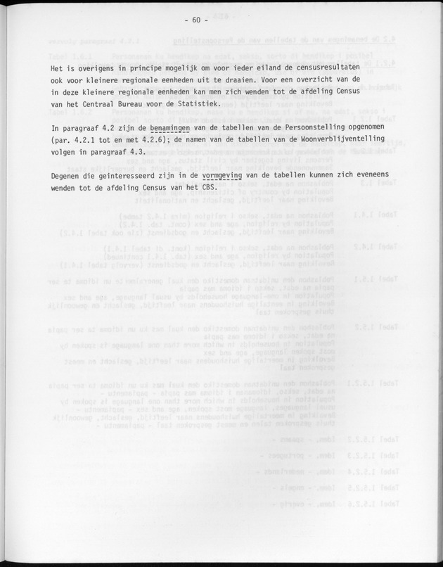 Opzet en organizatie, omschrijvingen van de gehanteerde definities en begrippen, gebruikte klassifikatiesystemen en geplande tabellenoutput - Page 60
