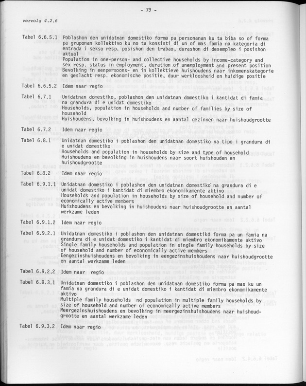 Opzet en organizatie, omschrijvingen van de gehanteerde definities en begrippen, gebruikte klassifikatiesystemen en geplande tabellenoutput - Page 79