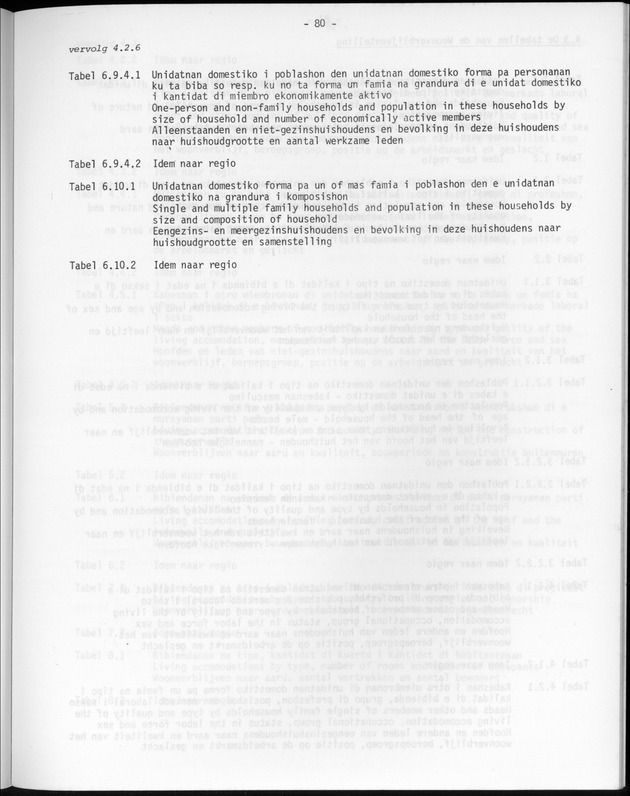 Opzet en organizatie, omschrijvingen van de gehanteerde definities en begrippen, gebruikte klassifikatiesystemen en geplande tabellenoutput - Page 80