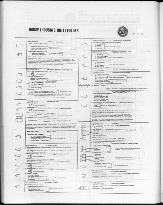 Opzet en organizatie, omschrijvingen van de gehanteerde definities en begrippen, gebruikte klassifikatiesystemen en geplande tabellenoutput - Page 91