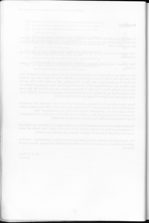 SENSO '92: Third Population and Housing Census Netherlands Antilles 1992 - Blank Page