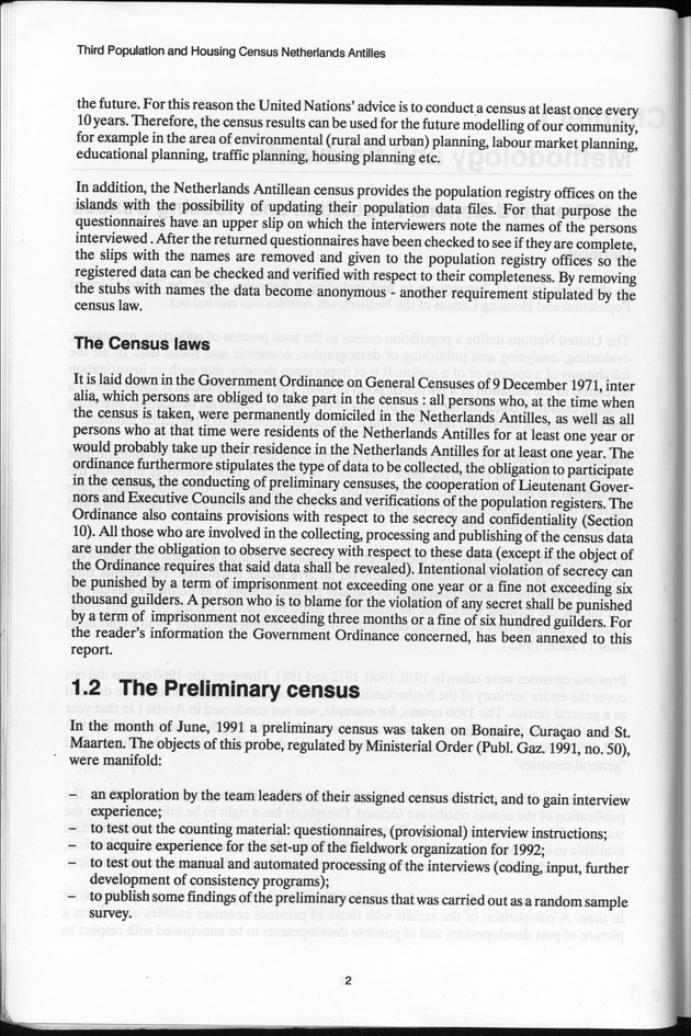 SENSO '92: Third Population and Housing Census Netherlands Antilles 1992 - Page 2