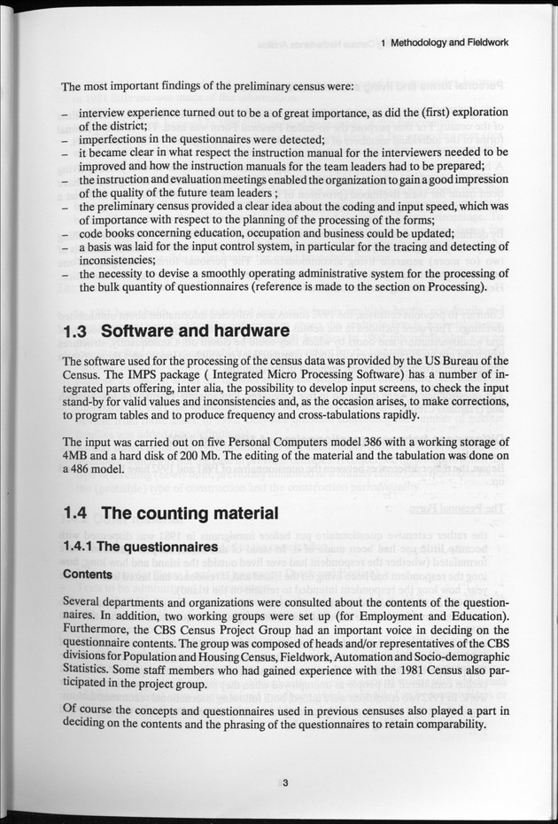 SENSO '92: Third Population and Housing Census Netherlands Antilles 1992 - Page 3