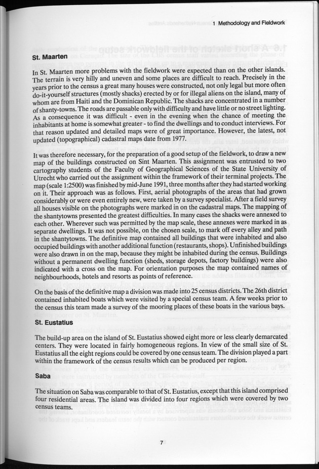 SENSO '92: Third Population and Housing Census Netherlands Antilles 1992 - Page 7
