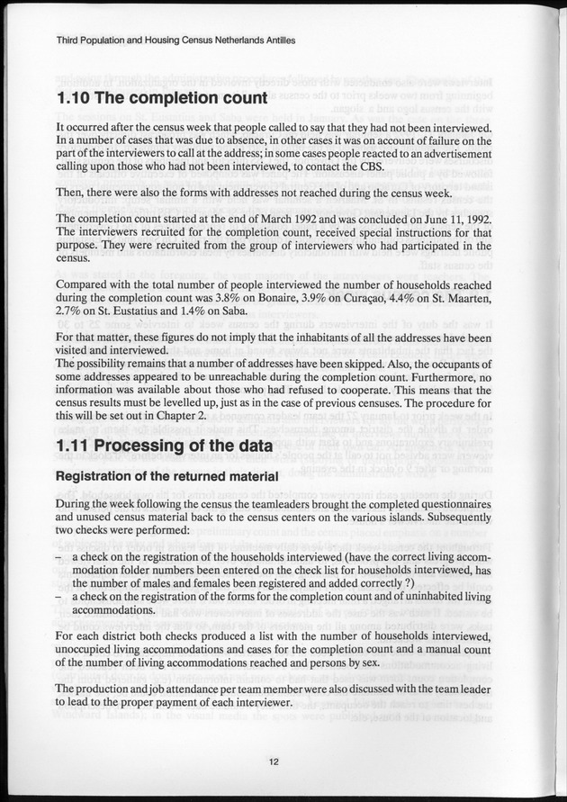 SENSO '92: Third Population and Housing Census Netherlands Antilles 1992 - Page 12