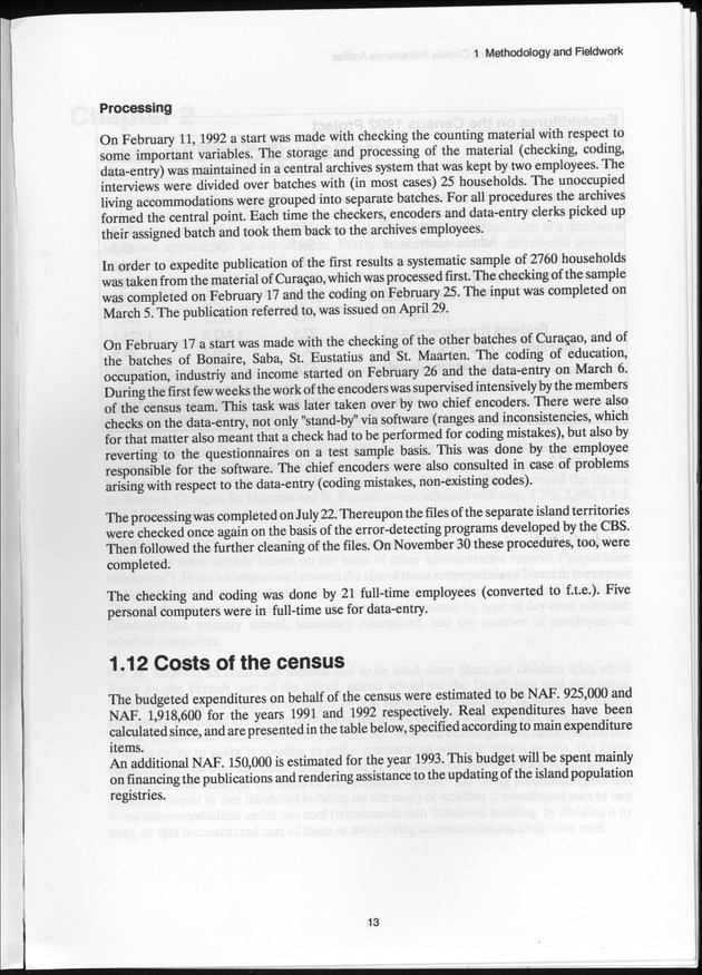 SENSO '92: Third Population and Housing Census Netherlands Antilles 1992 - Page 13