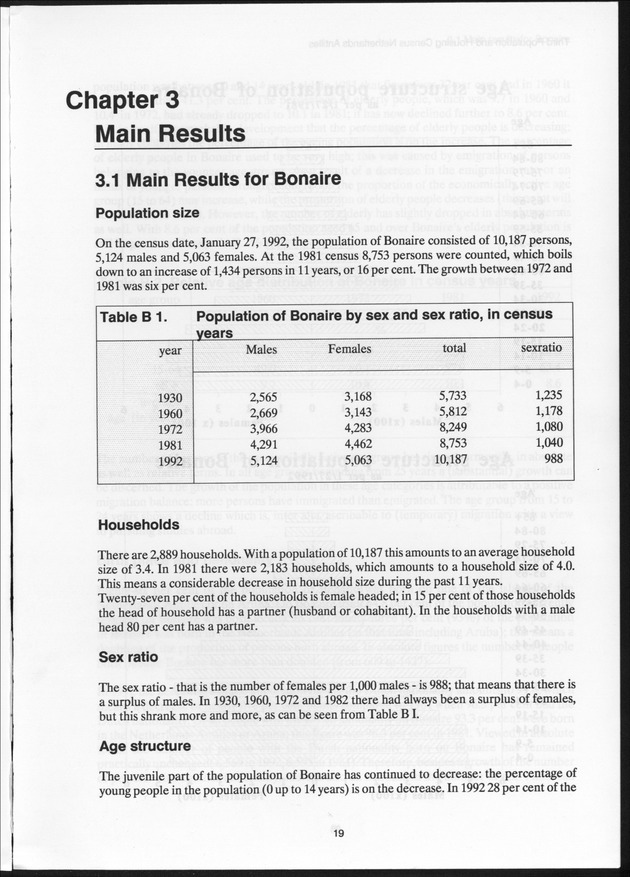SENSO '92: Third Population and Housing Census Netherlands Antilles 1992 - Page 19