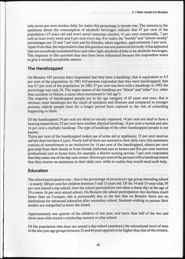 SENSO '92: Third Population and Housing Census Netherlands Antilles 1992 - Page 25
