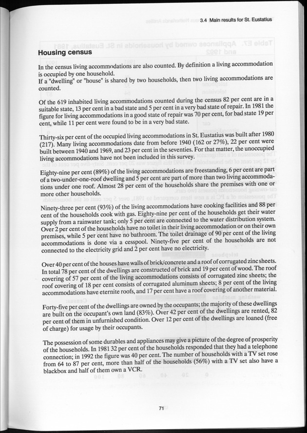 SENSO '92: Third Population and Housing Census Netherlands Antilles 1992 - Page 71