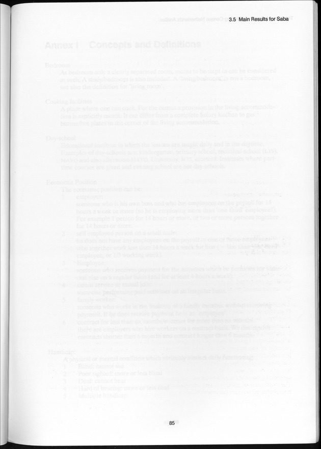 SENSO '92: Third Population and Housing Census Netherlands Antilles 1992 - Blank Page