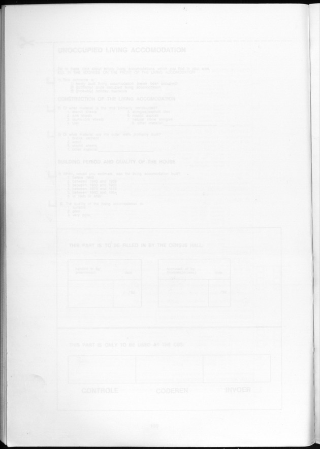 SENSO '92: Third Population and Housing Census Netherlands Antilles 1992 - Blank Page