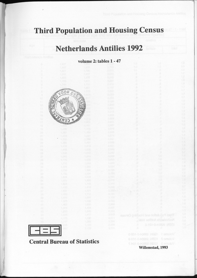 Volume 2: tables 1-47 - Cover