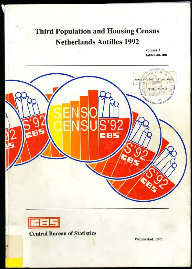 Volume 3: tables 48-108 - Front Cover