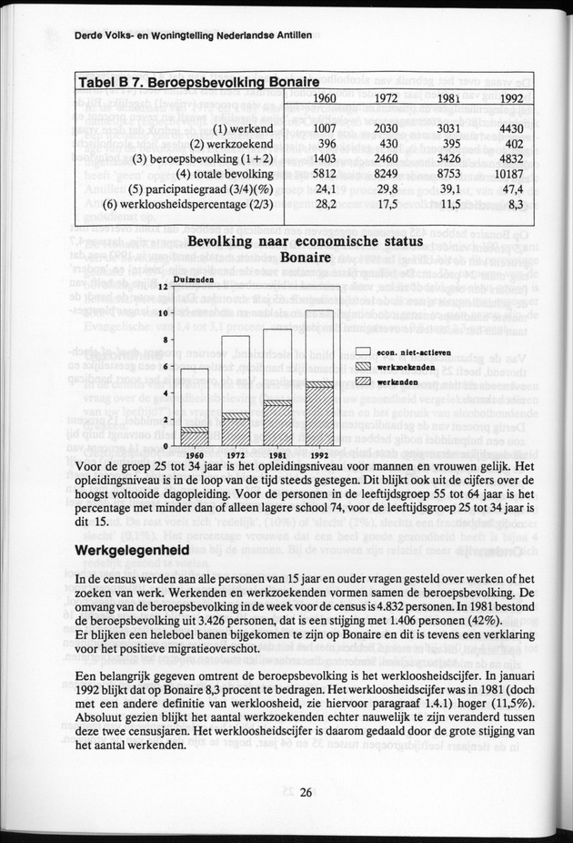 Derde Algemene Volks- en Woningtelling Nederlandse Antillen - Toestand per 27 januari 1992, 0.00 uur Eerste Resultaten - Page 26