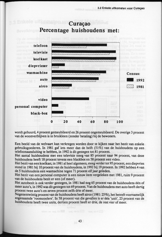 Derde Algemene Volks- en Woningtelling Nederlandse Antillen - Toestand per 27 januari 1992, 0.00 uur Eerste Resultaten - Page 43