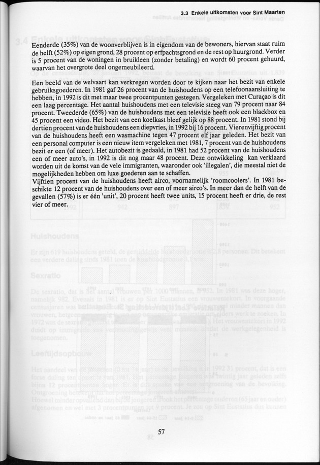Derde Algemene Volks- en Woningtelling Nederlandse Antillen - Toestand per 27 januari 1992, 0.00 uur Eerste Resultaten - Page 57