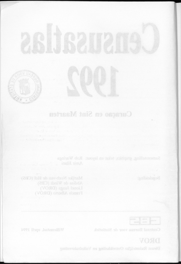 Censusatlas 1992 - Blank Page