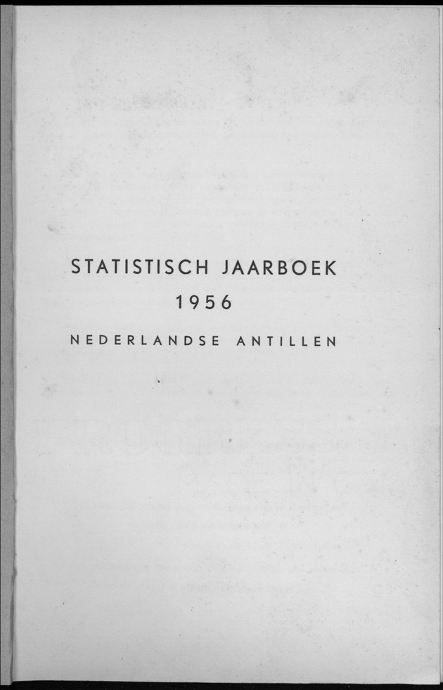 STATISTICAL YEARBOOK NETHERLANDS ANTILLES 1956 - New Page
