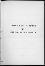 STATISTICAL YEARBOOK NETHERLANDS ANTILLES 1957