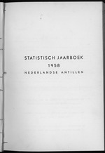 STATISTICAL YEARBOOK NETHERLANDS ANTILLES 1958