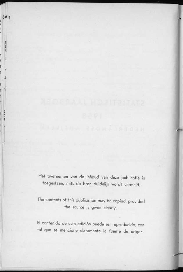 STATISTICAL YEARBOOK NETHERLANDS ANTILLES 1958 - New Page