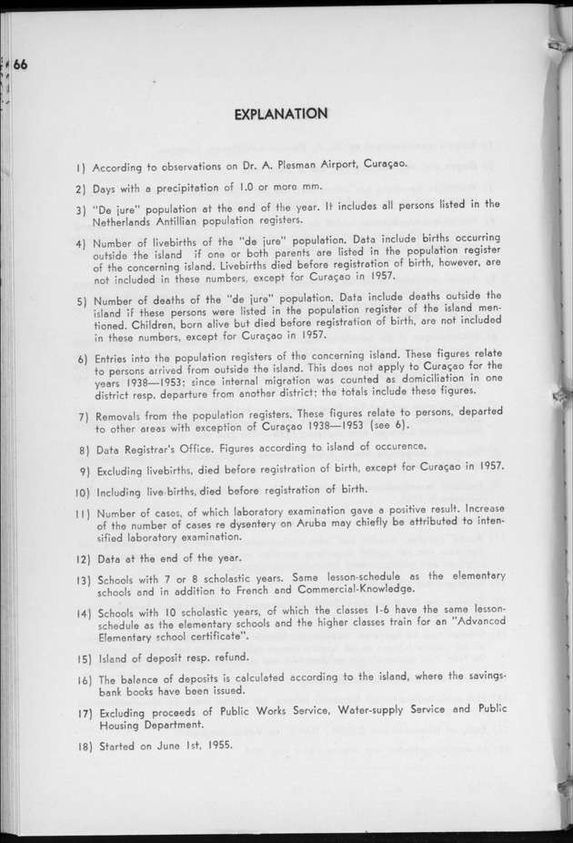 STATISTICAL YEARBOOK NETHERLANDS ANTILLES 1958 - Page 66