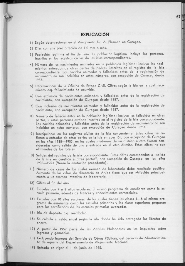 STATISTICAL YEARBOOK NETHERLANDS ANTILLES  1959 - Page 67