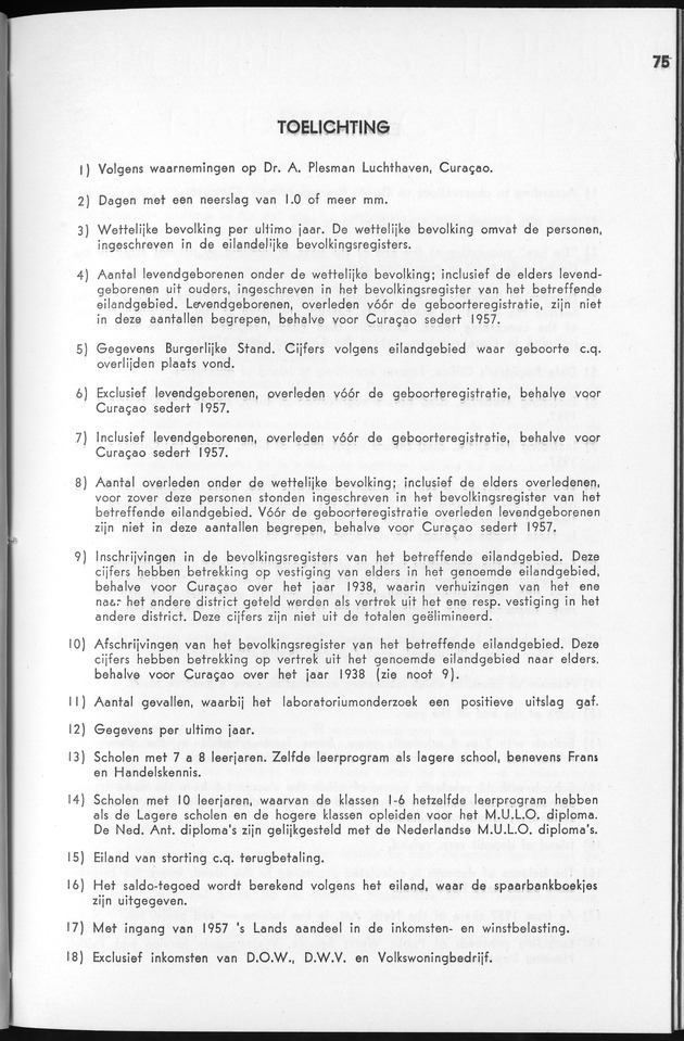 STATISTICAL YEARBOOK NETHERLANDS ANTILLES 1961 - Page 75