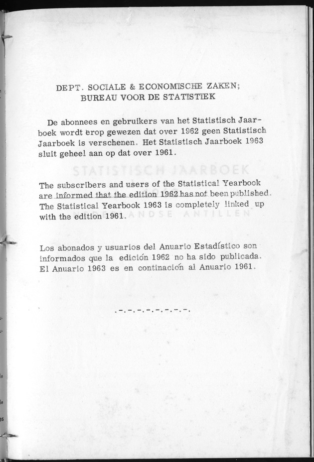 STATISTICAL YEARBOOK NETHERLANDS ANTILLES 1961 - Page 79