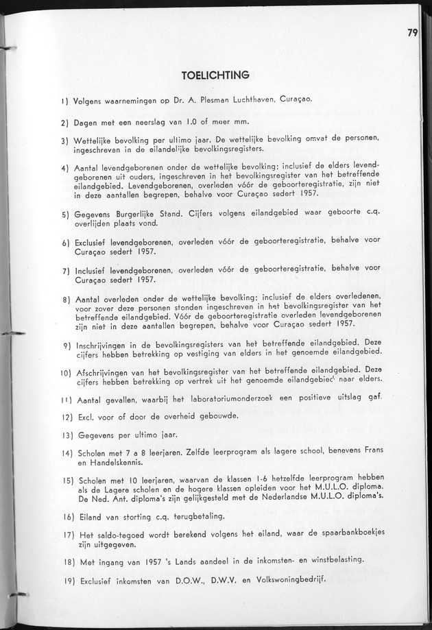 STATISTICAL YEARBOOK NETHERLANDS ANTILLES 1963 - Page 79