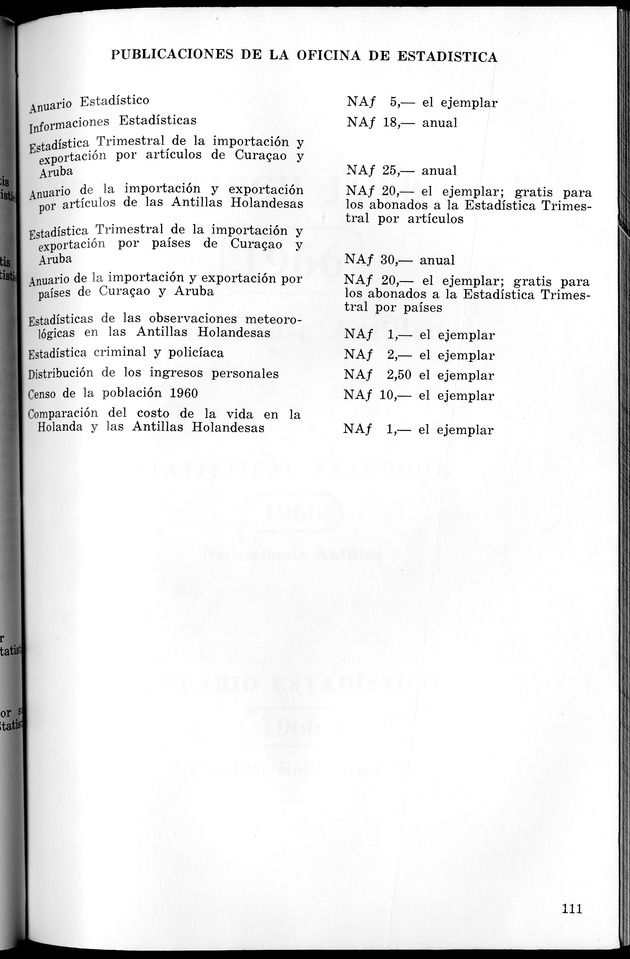 STATISTICAL YEARBOOK NETHERLANDS ANTILLES 1965 - New Page