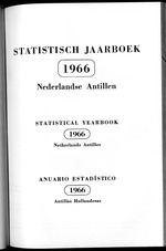 STATISTICAL YEARBOOK NETHERLANDS ANTILLES 1966
