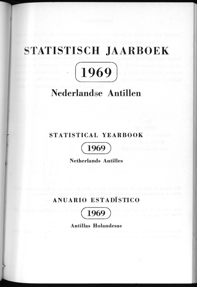 STATISTICAL YEARBOOK NETHERLANDS ANTILLES 1969 - New Page