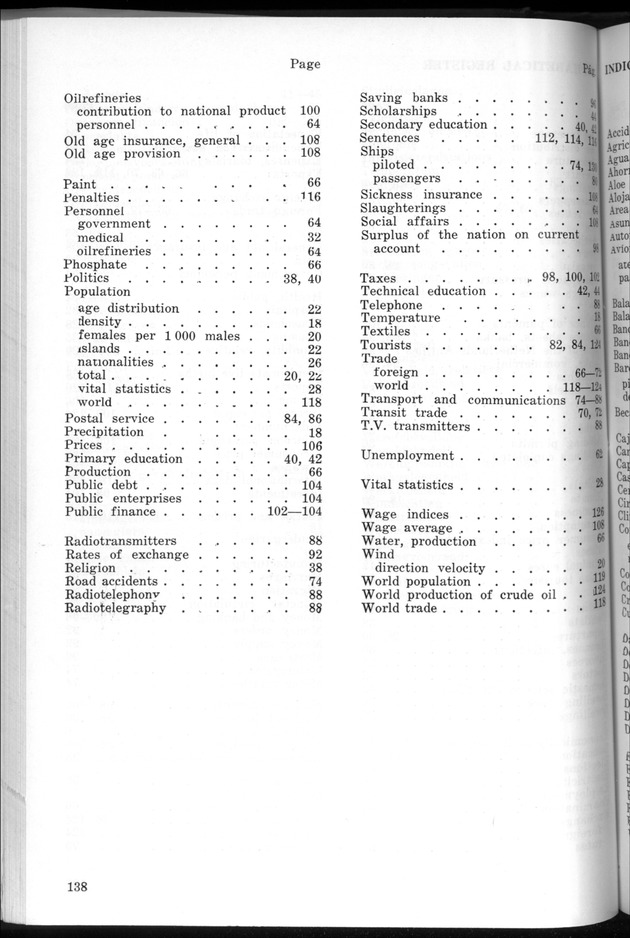 STATISTICAL YEARBOOK NETHERLANDS ANTILLES 1969 - Page 138