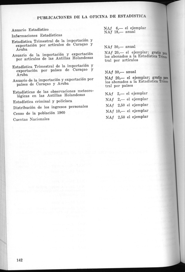 STATISTICAL YEARBOOK NETHERLANDS ANTILLES 1970 - Page 142