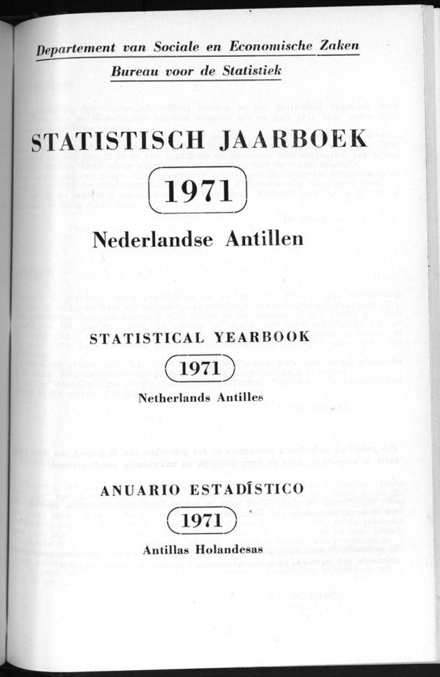 STATISTICAL YEARBOOK NETHERLANDS ANTILLES 1971 - New Page