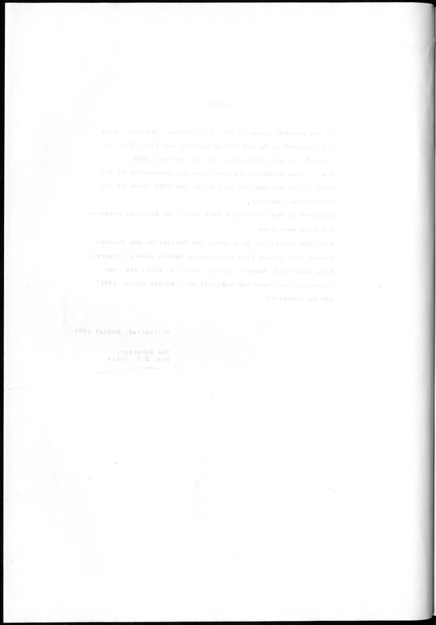 STATISTICAL YEARBOOK NETHERLANDS ANTILLES 1981-1990 - Blank Page