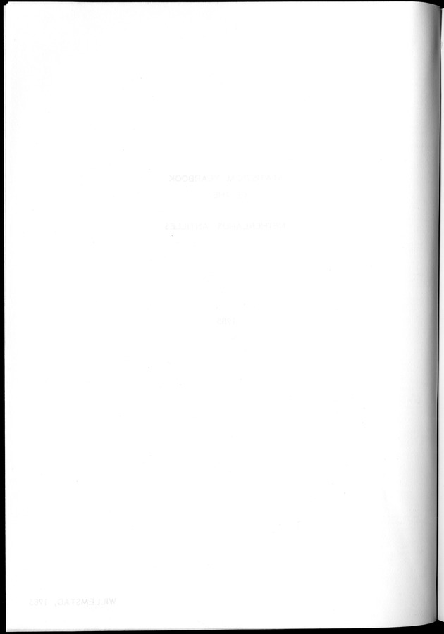 STATISTICAL YEARBOOK NETHERLANDS ANTILLES 1981-1990 - Blank Page